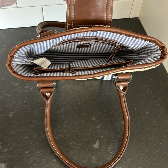 Chaps Straw Tote - Picture 2 of 4